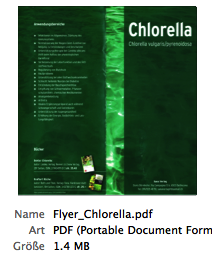 Flyer Chlorella Vorschau